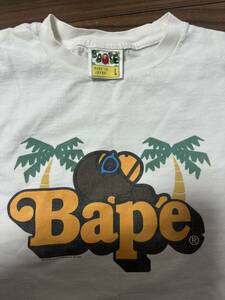 お昼寝マイロ ヤシの木 A BATHING APE ア ベイシング エイプ　ベイビーマイロ Lサイズ USED　 古着