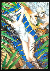 [New Item] [Delivery Free]1995 Dragon Magazine Illustration: Tsuruta Kenji B3Poster ドラゴンマガジン鶴田 謙二　[tag2202]