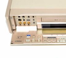 【即利用可能/動作美品】Victor ビクター HR-X7 S-VHSビデオデッキ PQ11677 デジタルDBC回路 1999年製 高画質設計 HDプロヘッド 再生 編集_画像2