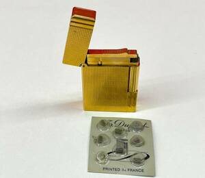 X317-K51-674* S.T.Dupont Dupont lighter Gold color roller type roll type smoking . smoking goods 