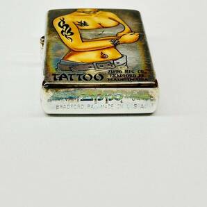 X539-O18-2734◎ ZIPPO ジッポ ライター TATTOO USA 箱付き 火花有 喫煙グッズ 喫煙具の画像7