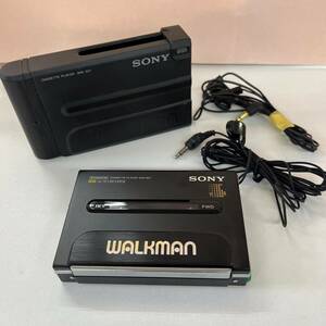 Y218-K41-1228 SONY Sony WM-501 портативный кассетная магнитола чёрный черный наушники имеется 