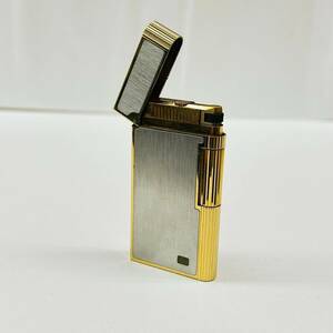 X573-K41-849* Caran d'Ache Caran d'Ache lighter silver color × Gold color roller type roll type smoking . smoking goods spark have 