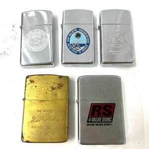 Y245-△◎ ZIPPO ジッポ ライター 5点セット ハワイ グアム RS 4VALVE DOHC 3点火花有 喫煙グッズ 喫煙具