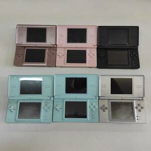 Y641-△ Nintendo DS Lite 本体 USG-001 6点 セット アイスブルー メタリックロゼ ノーブルピンク グロスシルバー クリムゾン/ブラック