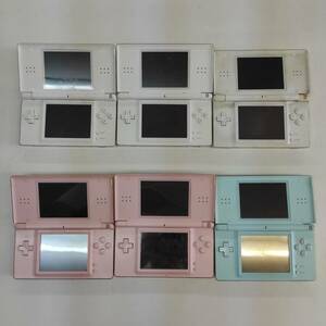 Y644-△ Nintendo 任天堂 ニンテンドー DS Lite 本体 USG-001 6点 セット クリスタルホワイト ノーブルピンク アイスブルー