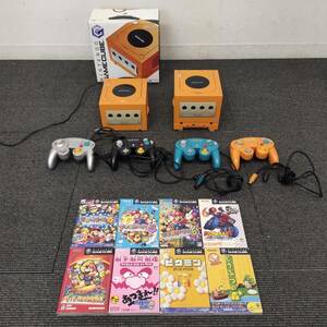 Y649-△ Nintendo/ GAME CUBE ゲームキューブ まとめ セット/本体 DOL-001 2点 /コントローラー 4点 /ソフト 8点 ピクミン どうぶつの森 他