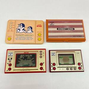 Z045-C9-110 nintendo Nintendo GAME&WATCH Game & Watch etc. 4 point set summarize Mickey Mouse Donkey Kong Arale-chan 