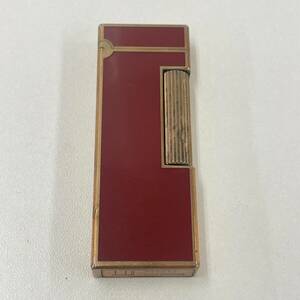 Z054-K41-1265* dunhill Dunhill зажигалка газовая зажигалка ролик Gold цвет × красный 118870 вне с ящиком курение . товары для курения 