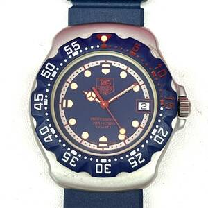 Z246-O15-5061* TAG HEUER TAG Heuer 200M 370.513 QUARTZ quartz men's wristwatch blue face Date 