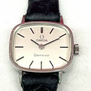 Z802-K46-1349◎ OMEGA オメガ Ω Geneve ジェネーブ レディース腕時計 手巻き 2針 稼働