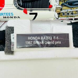 X711-K55-250 HONDA ホンダ RA273 1967 BRITISH GRAND PRIX 1/20スケール F1 レーシングギャラリー 置物 外箱付の画像9