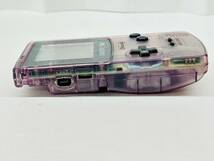 Y515-D5-836 任天堂 Nintendo GAMEBOY COLOR ゲームボーイカラー クリアパープル 本体×1台 カセット×1点 コロコロカービィ 外箱付_画像8