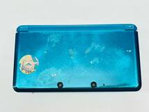 Y520-D1-781 任天堂 Nintendo ニンテンドー 3DS 青 ブルー アクアブルー CTR-001 本体 ゲーム 通電確認OK_画像4