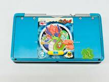Y520-D1-781 任天堂 Nintendo ニンテンドー 3DS 青 ブルー アクアブルー CTR-001 本体 ゲーム 通電確認OK_画像5