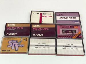 Y313-K32-3989 カセットテープ メタルテープまとめ 6点 C-60MT AC-711 C-46 MX46 MA-C30