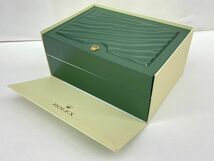 Y067-K22-6163 ROLEX ロレックス 箱 SA-GENEVE SUISSE 31.00.04 緑 グリーン 外箱付 約17.8×12.7×7.5cm_画像10