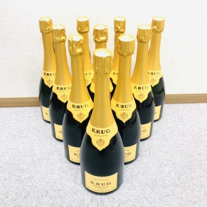 【RSA-3053】1円スタート! 未開栓 10本セット! クリュッグ グランド キュヴェ シャンパン CHAMPAGNE 750ml 12.5％ アルコール