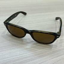 【JV-7530】1円スタート Ray Ban レイバン サングラス RB2132 ニュー ウェイファーラー 710 55□18 145 3N ケース付 レンズ拭付 保管品_画像2