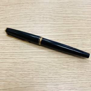 【UAK-842FK】1円スタート～ MONTBLANC モンブラン 万年筆 ペン先585刻印 ブラック×ゴールド 筆記未確認 文房具 筆記用具 中古品 