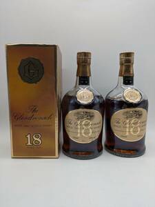 【1YT317HR】1円～未開栓2本セット The GLENDRONACH グレンドロナック 18年 ダンピーボトル750mL43% シングルモルト ウイスキー 液漏れあり