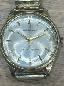[JV7798] Citizen CITIZEN Suher Deluxe Gold 25 камень 1507092 Vintage 14K80MICRONS утиль неоригинальный ремень хранение товар наручные часы 