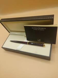 DUNHILL　ダンヒル　ボールペン　マーブル　赤系×黒系　美品　箱取説付き