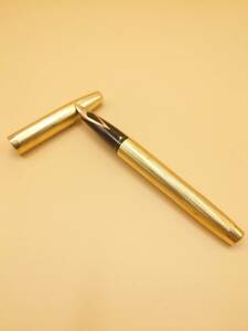 SHEAFFER Sheaffer fountain pen gold trim pen .K14 Gold ①