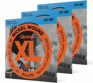 D'Addario(ダダリオ) エレキギター弦 EXL-110-3D (3セットパック)