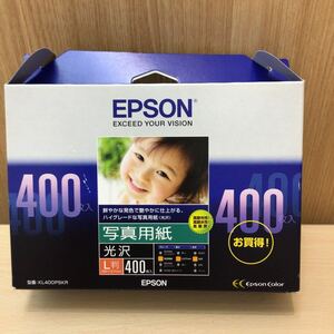 未開封 EPSON 写真用紙 光沢 L版 400枚 KL400PSKR