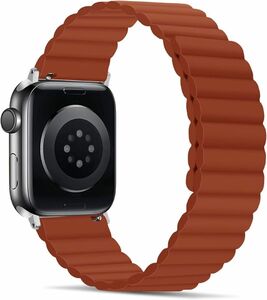 シリコン磁気アップルウォッチ バンド Apple Watch 38/40赤