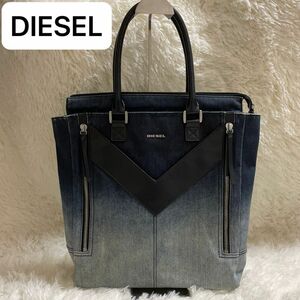 ディーゼル　DIESEL デニム　チャック　トートバッグ ハンドバッグ