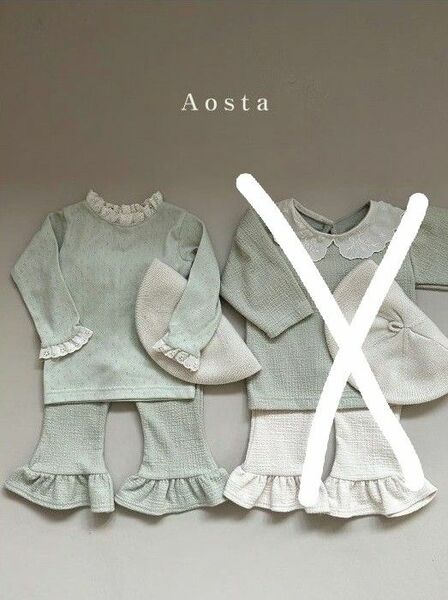 Aosta　アイレットTシャツ　GR