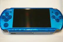 ☆新品同様☆ PSP - 3000 ブルー blue SONY メモリースティック付 本体 美品_画像3