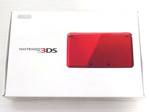 ☆極美品☆ 3DS メタリックレッド red nintendo 任天堂 付属品完備 純正充電器 本体 新品同様