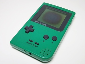 GBP ゲームボーイポケット MGB-001 本体のみ グリーン 通電確認済 ジャンク 中古 任天堂 Nintendo 