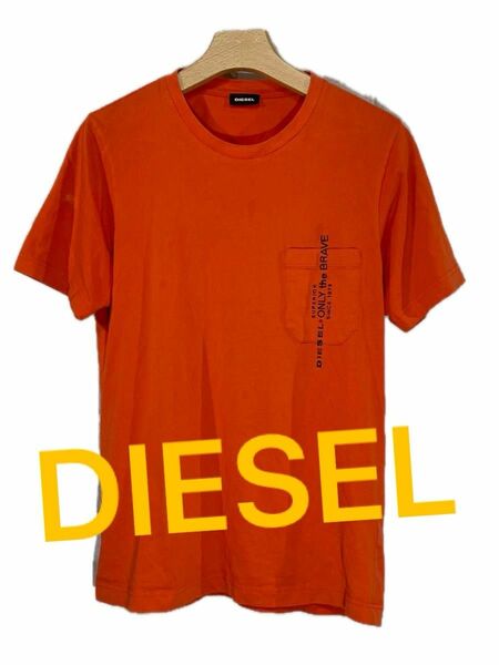 DIESEL ディーゼル　半袖ポケT 刺繍ロゴ　Tシャツ