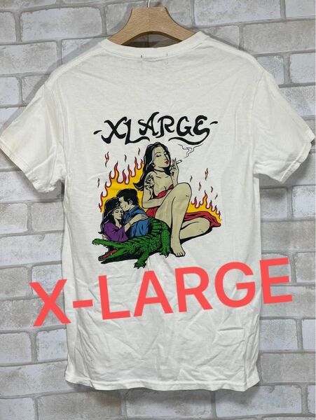 【X-LARGE 】 希少エクストララージ　半袖Tシャツ　レアデザイン　入手困難