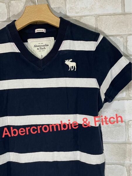 【Abercrombie & Fitch】アバクロ　半袖　ボーダー　Tシャツ