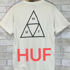 【HUF】ハフ　両面ロゴ　トライアングルロゴ　半袖Tシャツ　カットソー