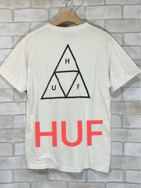 【HUF】ハフ　両面ロゴ　トライアングルロゴ　半袖Tシャツ　カットソー