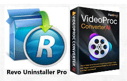 最新版 Revo Uninstaller Pro 5.2.6 アップ可能+VideoProc Converter AI 6.4 Windows 日本語 永続版　ダウンロード版