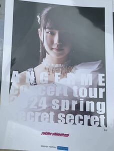 【下井谷幸穂・34】コレクションピンナップポスター ピンポス Hello! Project アンジュルム concert tour 2024 spring　「Secret secret」