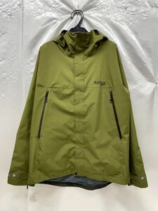 r2_3082w AIGLE Aigle PERTEX mountain parka . manner . waterproof . durability khaki color for man /M size 