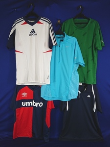 r1_8203s 5 pieces set Adidas Puma Umbro etc. men's L size sportswear tops set summarize 