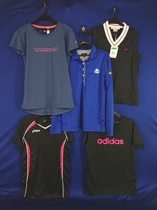 r1_8221s 5 шт. комплект Adidas Asics Kappa женский большой размер O LL размер спортивная одежда tops комплект суммировать 