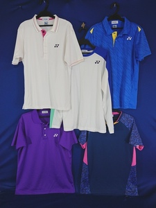 r1_8406s 5 pieces set YONEX Yonex men's tennis badminton M size wear tops set summarize 