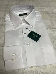 新品未使用　 38-82 Mサイズ　シンプルレギュラーカッターシャツ　白無地　ワイシャツ　形態安定　レギュラーシルエット