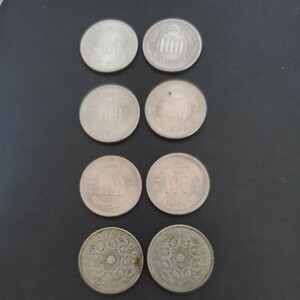 ☆【匿名発送】昭和32年　100円銀貨 8枚セット 鳳凰 沖縄エキスポ　記念硬貨 硬貨 コレクション