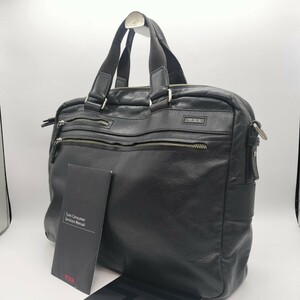 【ギャランティー付】トゥミ TUMI ビジネスバッグ ブリーフケース トート オールレザー ブラック 黒 ロゴ金具 A4 大容量 メンズ 通勤通学